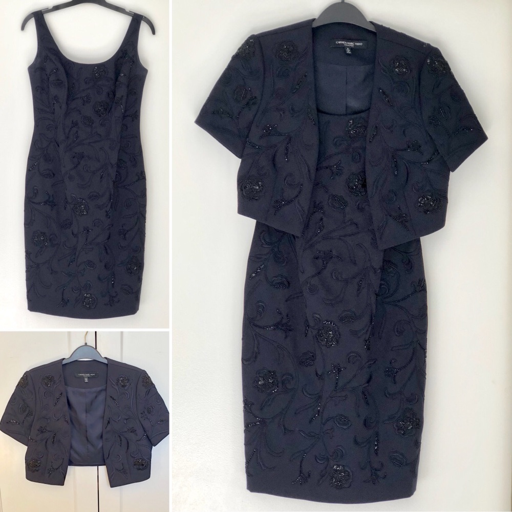 Carmen Marc Valvo Dress & Jacket, 4